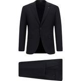 Abdullah Kiğılı 6 Drop Regular Fit Standart Kesim Yünlü Takım Elbise - Koyu Lacivert - Süper Slim Fit - 50