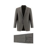 Abdullah Kiğılı 7 Drop Slim Fit Dar Kesim Yünlü Desenli Takım Elbise