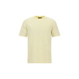 Abdullah Kiğılı Bisiklet Yaka Regular Fit Pamuk Nakışlı Çizgili T-shirt