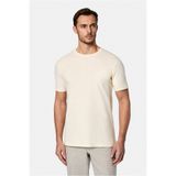Abdullah Kiğılı Bisiklet Yaka Slim Fit Dar Kesim Nakışlı Pamuklu Lyocell T-shirt