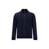 Abdullah Kiğılı Dik Yaka Pamuklu Fermuarlı Cepli Desenli Sweatshirt Hırka