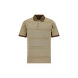 Abdullah Kiğılı Regular Fit Çizgili Cepli Merserize Pamuk Polo Yaka T-shirt