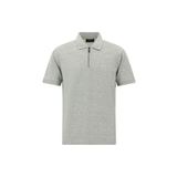 Abdullah Kiğılı Slim Fit Dar Kesim Fermuarlı Merserize Pamuk Desenli Polo Yaka T-shirt