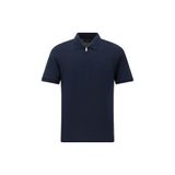 Abdullah Kiğılı Slim Fit Dar Kesim Fermuarlı Nakışlı Pamuk Desenli Polo Yaka T-shirt