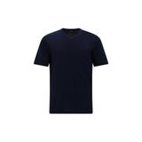 Abdullah Kiğılı V Yaka Regular Fit Nakışlı Pamuklu T-shirt