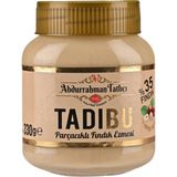 Abdurrahman Tatlıcı Tadıbu 330 gr Parçacıklı Fındık Ezmesi Koruyucu Madde İçermeyen Doğal Lezzet
