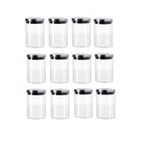 abenim 300 ml Metal Borosilikat Baharatlık Takımı 12 Adet