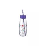 Abenim Çocuklar Için Isıya Dayanıklı Hayvan Figürlü Pipetli Su Süt Meyve Suyu Şişesi Cam 300 Ml
