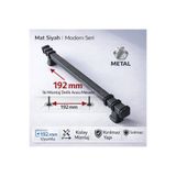ABERTİCARET 1.KALİTE METAL KARE SİYAH 192 MM (19,2 CM ) MUTFAK , VESTİYER, DOLAP, ÇEKMECE KULP ( KRILMAZ )