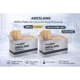 Abeslang 100'Lü 2 Paket Tek Kullanımlık Ahşap Dil Basacağı Non Steril Spatula Toplam 200 Adet