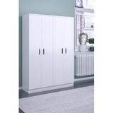 ABETE-4 KAPILI GARDIROP-ÇEKMECESİZ/BEYAZ
