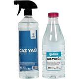 Abg Gaz Yağı Sprey 1lt ve 1lt Şişe Ikili Set Boya Koruma,zift, Reçine ve Leke Çıkarma Zincir Temizleyici