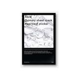 Abib Yüz Maskesi Gummy Sheet Mask Heartleaf Sticker 27 ml Tüm Cilt Tipleri İçin Nemlendirici ve Dengeleyici