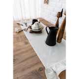 abidehanım Runner Naturel Keten Fırfırlı Vintage 40x110 Cm