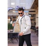 Abillita Kadın Kışlık Mont İçi Kürklü Su İtici Özellikli Regular Fit Model - Bej