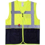 Abisko Executive Reflektörlü Iş Güvenliği Yeleği - Yüksek Görünürlüklü, Çok Cepli, Dayanıklı ve Fonksiyonel - 2XL - Sarı