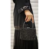Abiye Çanta Kadın Taşlı Abiye Clutch Portföy Çanta GP1111ABİYE - Siyah