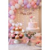 abjad 15adet Pembe İlk Dişim Çıktı Diş Buğdayı Kız Süs Cupcake Pasta Kürdan 6-7cm Cupcake Kürdanı