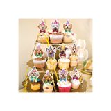 abjad Köpek Temalı 17 Parça Cupcake Topper Pasta Süsü Doğum Günü Parti Malzemesi