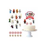 abjad Ninjago Doğum Günü Pasta Süsü Seti