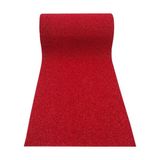 Abk Plastik 100x800 cm Kıvırcık Kırmızı Kaymaz Kaydırmaz Halı