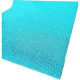 Abk Plastik 120x450 cm Kıvırcık Turkuaz Kaymaz Kaydırmaz Halı