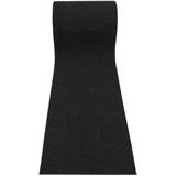 ABK PLASTİK Abk Kıvırcık Siyah Paspas 100 cm Kaymaz Yolluk Kaydırmaz Halı 11m, 100 x 1100 cm