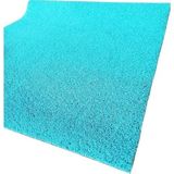 ABK PLASTİK Abk Kıvırcık Turkuaz Paspas 120 cm Kaymaz Yolluk Kaydırmaz Halı 6m, 120 x 600 cm