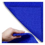 ABK PLASTİK Kıvırcık Mavi Paspas 100 cm Kaymaz Yolluk Kaydırmaz Halı - 100 x 1500 cm