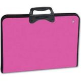 Abka 30126 Pembe Proart 37x54 cm Fermuarlı Resim Proje Çantası
