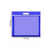 Abka Mavi Plastik Fermuarlı Proje Dosyası 35x50 cm 1 Adet Tutmaçlı 38x55 cm Resim ve Proje Ödev Dosyası E