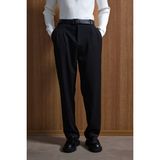 Abluka Online Erkek Baggy Fit Kumaş Pantolon Siyah