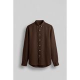 Abluka Online Erkek Oversize Basic Rahat Gömlek Acı Kahve - Acı Kahverengi