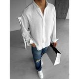 Abluka Online Erkek Oversize Basic Rahat Gömlek Beyaz - XL