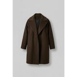 Abluka Online Erkek Oversize Kaban Kahve %70 Polyester Kaşe Malzeme ile Casual Tarz