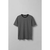 Abluka Online Erkek Regular Fit Çizgili Basic T-Shirt Siyah - M