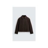 Abluka Online Erkek Relax Fit Premium Kahverengi Kaşe Ceket Kaban Yün Malzeme İle Casual Stil - XL