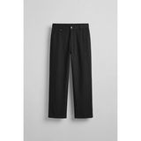 Abluka Online Erkek Relaxed Fit Keten Görünümlü Pantolon Siyah - 2XL