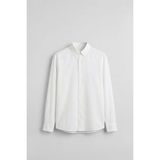 Abluka Online Erkek Relaxed Minimal Nakışlı Basic Tencel Gömlek Beyaz