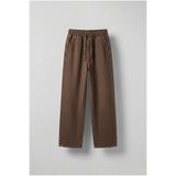 ablukaonline Erkek Baggy Fit Gabardin Kumaş Pantolon Kahverengi