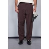 ablukaonline Erkek Baggy Fit Kumaş Pantolon Kahve