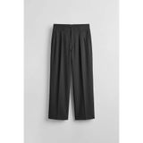 ablukaonline Erkek Baggy Pileli Modal Karışımlı Kumaş Pantolon Siyah