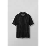 ablukaonline Erkek Oversize Esnek File Triko Gömlek Siyah