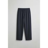 ablukaonline Erkek Relaxed Fit Lastikli Bel Pileli Pantolon Lacivert