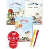 Abm Yayınevi Alfa Kalem+ (A. Ceylan Oğuzcan) Uçurtma+Salıncak - Sözcük Parkı+Atlıkarınca - Sözcük Parkı 3 Kitap
