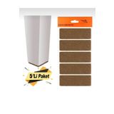 abnturk 1 Kartelada 5li 40mmX90mm Masa Mobilya Sandalye Ayağına Koruyucu Keçe