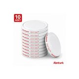 abnturk 10 Adet 82mm Silikon Contalı Sızdırmaz Metal Kavanoz Kapağı-Konserve Reçel Kapağı Standart 1 kiloluk 1000cc 1 litre Cam konserve kavanozu için