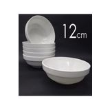 abnturk 12 Adet Beyaz Melamin Ekonomik Çorba Kasesi 12x5cm Tas Hesaplı Yoğurt Hoşaf Sütlaç Aşure Aşcı Kabı