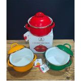Abnturk 12 Cm Emaye Turuncu Mini Tencere