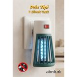 abnturk 12 cm Pratik Işıklı Ve Sessiz Priz Tipi Sinek Kovucu - Yatak Odası Haşere Tuzağı Sinek Savar